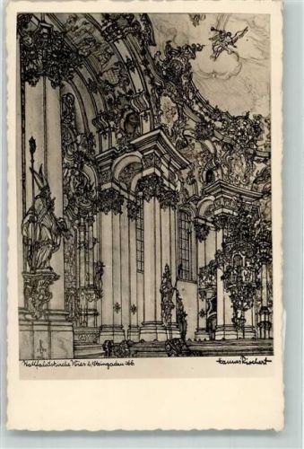 Wies Wallfahrtskirche sign. H. Rischert