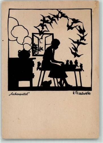 sign. Karlewski, Hilde Verlag Kallmer Scherenschnitt