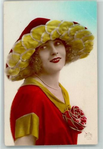 Verlag DEDE Paris 427 Frauenschönheit handcoloriert Fotomontage