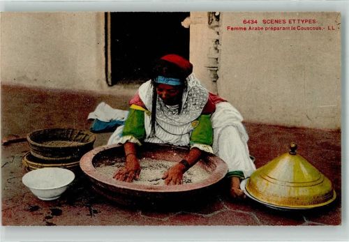 Tracht Zubereitung von Couscous