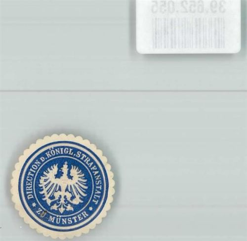 Münster Direction d. Königl. Strafanstalt zu Münster