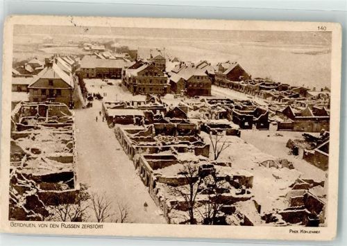 Gerdauen 1916 Foto Kühlewindt Feldpost WK I Winter