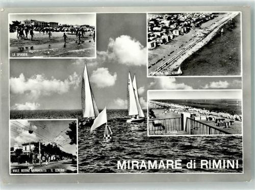Miramare di Rimini Schwimmbad Fliegeraufnahme