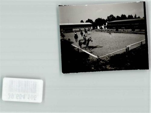 66687 W6648 Nunkirchen FOTO KEINE AK Reitplatz Pferd Unterricht Ort handschriftlich Foto Original aus Archiv eines Ansichtskartenverlags
