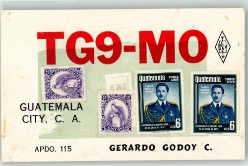 Guatemala-Stadt Amaterufunk QSL Karte