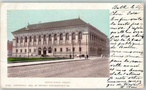 Boston 1902 Public Library