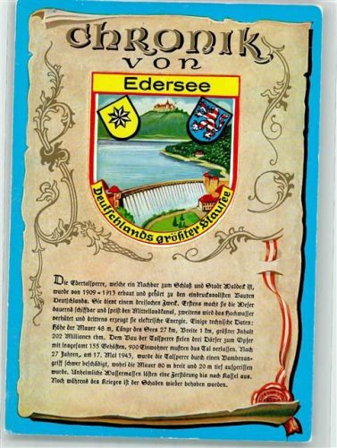 Edersee Talsperre Chronik