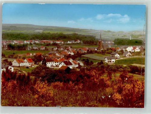 66687 W6648 Nunkirchen FOTO KEINE AK Kirche Ort handschriftlich Foto Original aus Archiv eines Ansichtskartenverlags