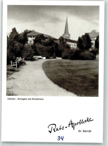 Uelzen Parkanlage am Kreishaus Rats-Apotheke Dr. Barich