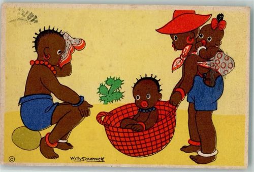 Schwarzafrikaner Serie 3 Nr.503 Künstlerkarte