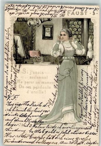 1902 Faust Nr. 3 Goethe, Johann Wolfgang Litho