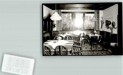 Burkheim Gasthaus Krone Gaststube Foto Original aus Archiv eines Ansichtskartenverlags Ort handschriftlich