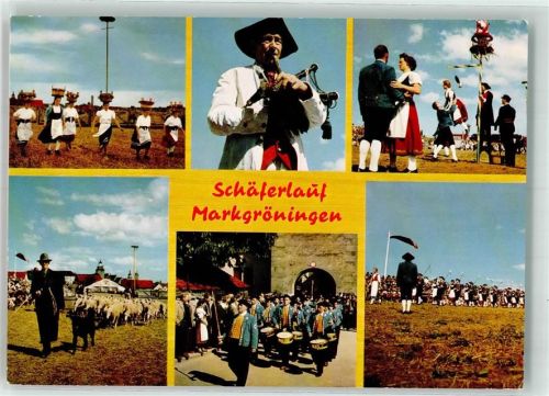 Markgröningen Volksfest Schäferlauf Tracht Dudelsack