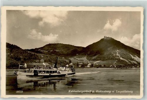 Wien Raddampfer Kahlenbergerdorf Leopoldberg WK II