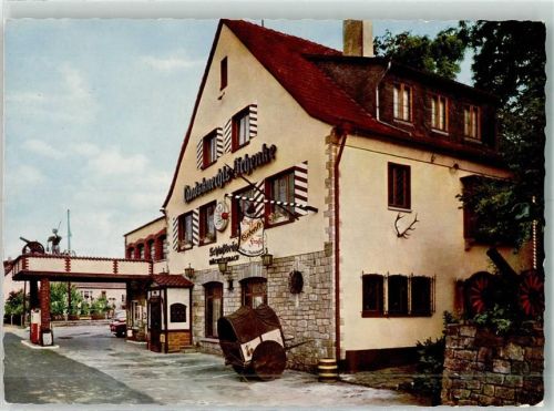 63599 W6465 Wirtheim - Gasthaus Landsknechts Schenke Tankstelle