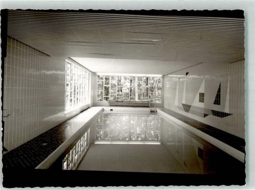 Tann Sanatorium Schwimmbad Ort handschrfitlich Foto Original aus Archiv eines Ansichtskartenverlags