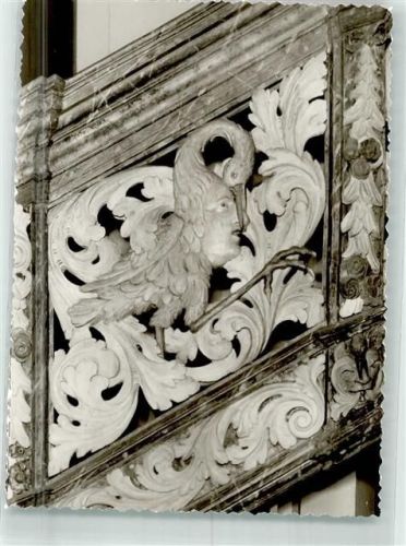 59519 W4773 Körbecke , Möhnesee Foto AK Schwanenkopf in der Pfarrkirche St. Pankratius