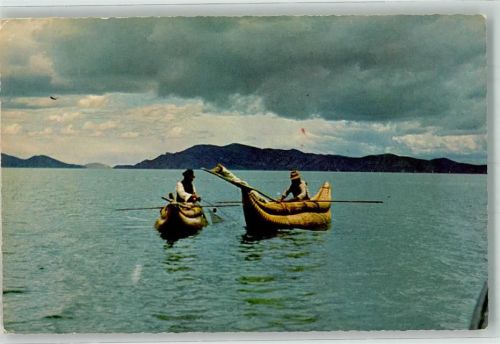 La Paz Tracht Ruderboote Titicaca See