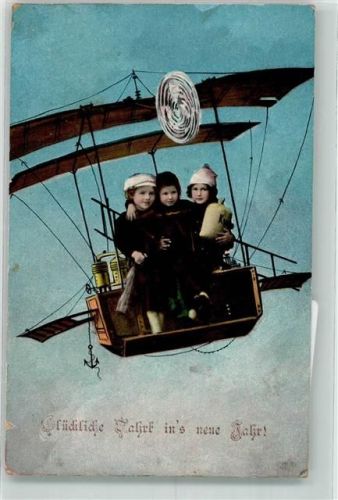 Neujahr Geldsack Kinder Fantasieflugzeug