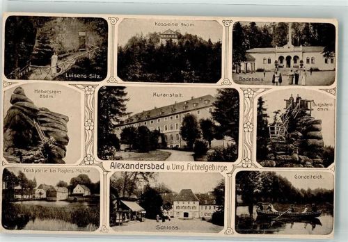 Bad Alexandersbad 1925 Schloss LuisenSitz Habersein Kurhaus