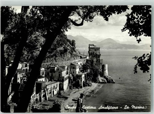 84011 Amalfi 1959 Foto AK Hafen