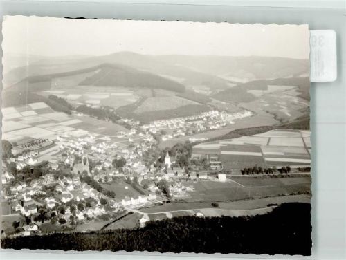 Netphen Fliegeraufnahme Ort handschriftlich Foto Original aus Archiv eines Ansichtskartenverlags