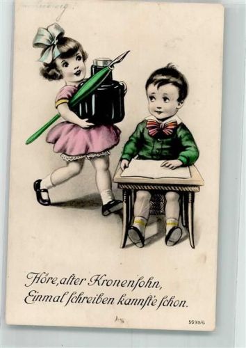 1927 Kinder Schule Schreibfeder