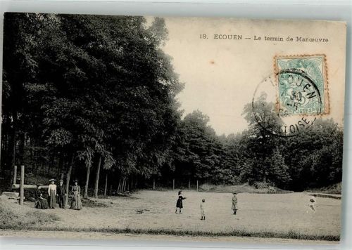 Ecouen 1906 Briefmarke Bildseite