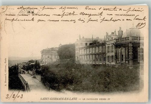 Saint-Germain-en-Laye 1903 Schloss Le Pavillon Henri IV