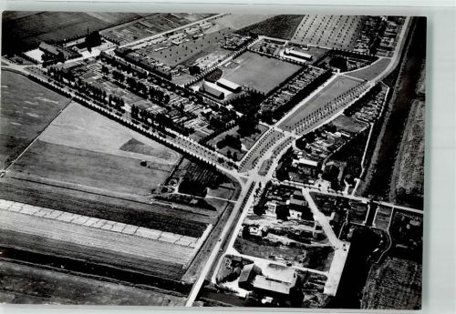 Emmeloord sign. Westermann Fliegeraufnahme Siedlung im Polder