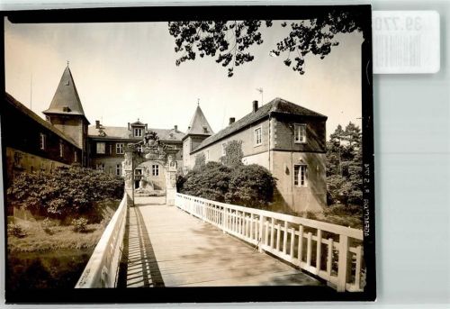 49733 W4472 Haren Ems FOTO KEINE AK Schloss Dankern Ort handschrifltich Foto Original aus Archiv eines Ansichtskartenverlags