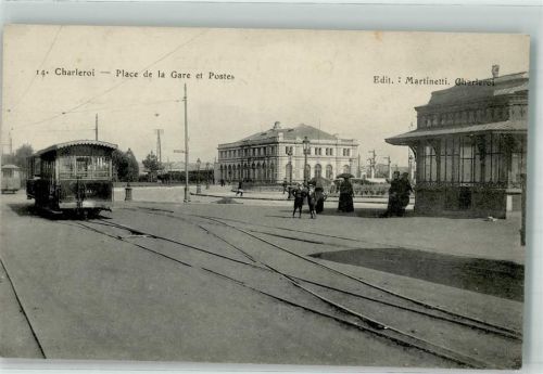 Charleroi - Straße Postamt Bahnhof
