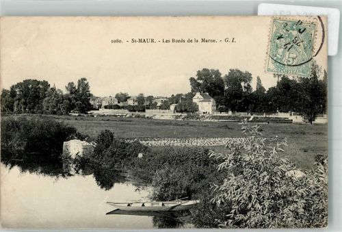 Saint-Maur-des-Fosses La Marne Briefmarke Bildseite