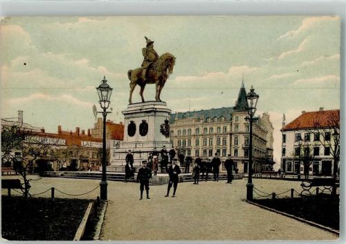 Malmö Foto AK Denkmal Carl X. Gustav