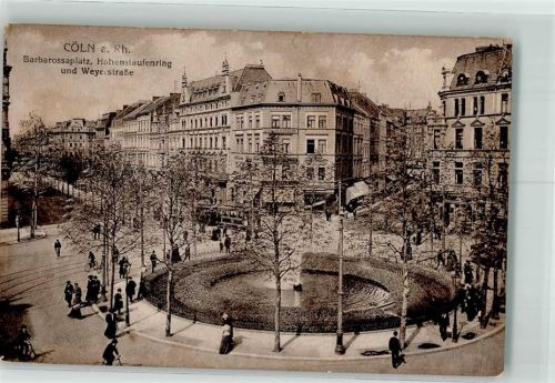 Köln Altstadt-Süd 101 Straßenbahn Barbarossaplatz Weyherstrasse Hohenstaufenring