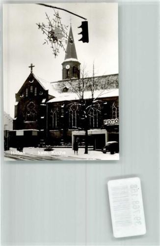 Hilden Reformationskirche im Winter Foto Original aus Archiv eines Ansichtskartenverlags