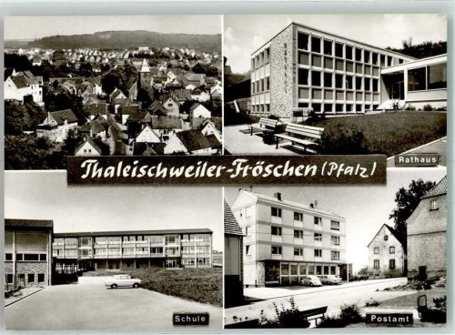 Thaleischweiler-Fröschen Rathaus Postamt Schule Auto vermenschlicht