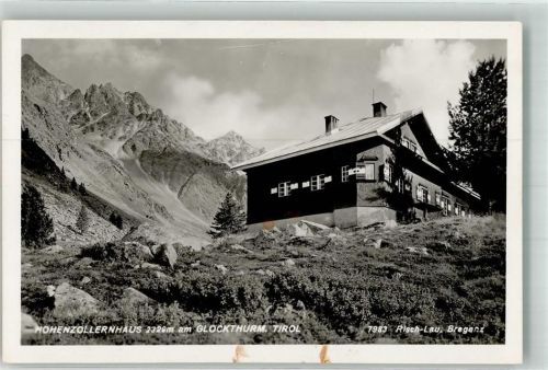 6542 Pfunds Foto AK Hüttenstempel Hohenzollernhaus Foto Risch- Lau