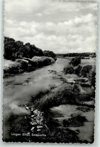 Lingen Das seichte Ufer der Ems