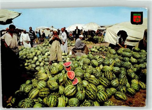 Marktszene Kinder Wassermelonen