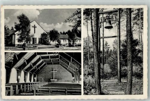 32339 W4992 Espelkamp Foto AK Martins- Kirche Glockenturm