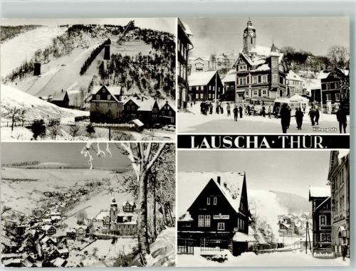 Lauscha Winter Bahnhof Hüttenplatz