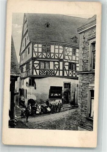 54539 W5564 Ürzig , Mosel 1909 - Häuser am Markt