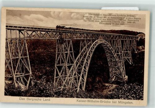 Müngsten Kaiser-Wilhelm Brücke Eisenbahn K.F.E. Nr. 784