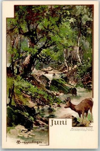 Monats AK Juni Serie II. Verlag M. Seeger