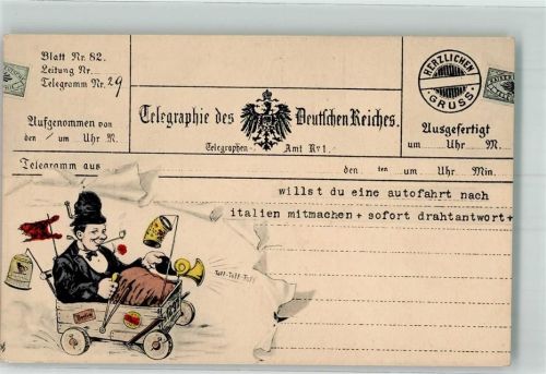 Humor Telegraphie des Deutschen Reiches Blatt Nr. 82 WBSS 40