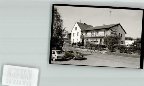Giershausen Gasthaus Sonnenhof VW Käfer Foto Original aus Archiv eines Ansichtskartenverlags Ort handschriftlich