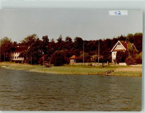 Ulsnis Schleiufer mit Familienerholungsheim Foto Original aus Archiv eines Ansichtskartenverlags Ort handschriftlich