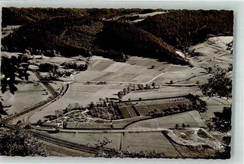 Schiltach 1950 Fliegeraufnahme Heilpflanzenanbau Kytta-Werke