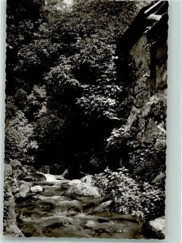 Laudenbach Wasserfall Ort handschriftlich Foto Original aus Archiv eines Ansichtskartenverlags